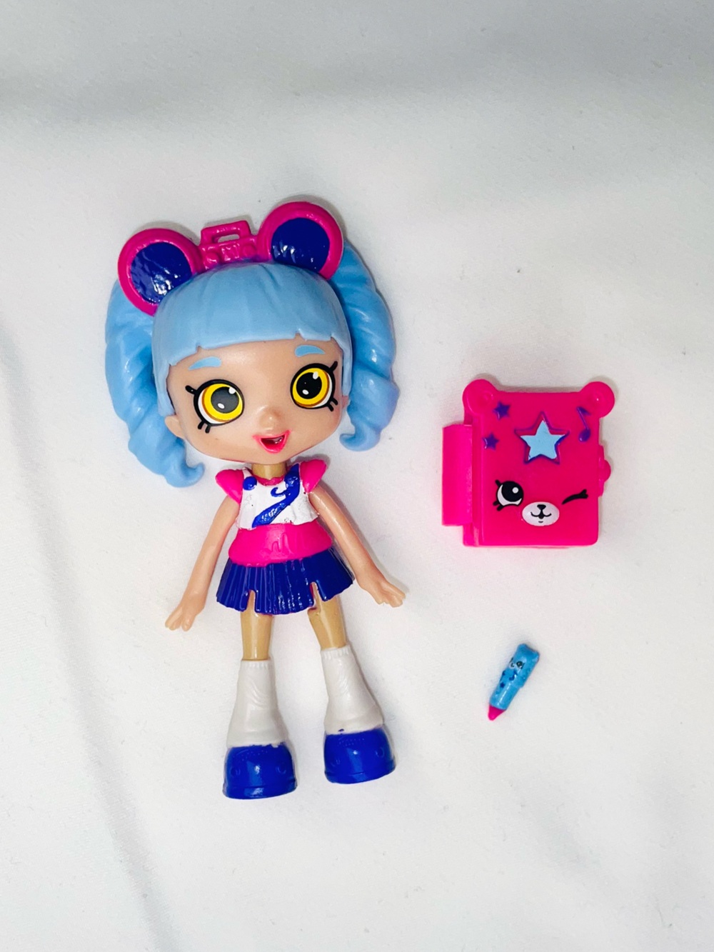 Shopkins Happy Places Mini Ll Shoppie Riana Radio 2 Petkins Slumber Bear EUC